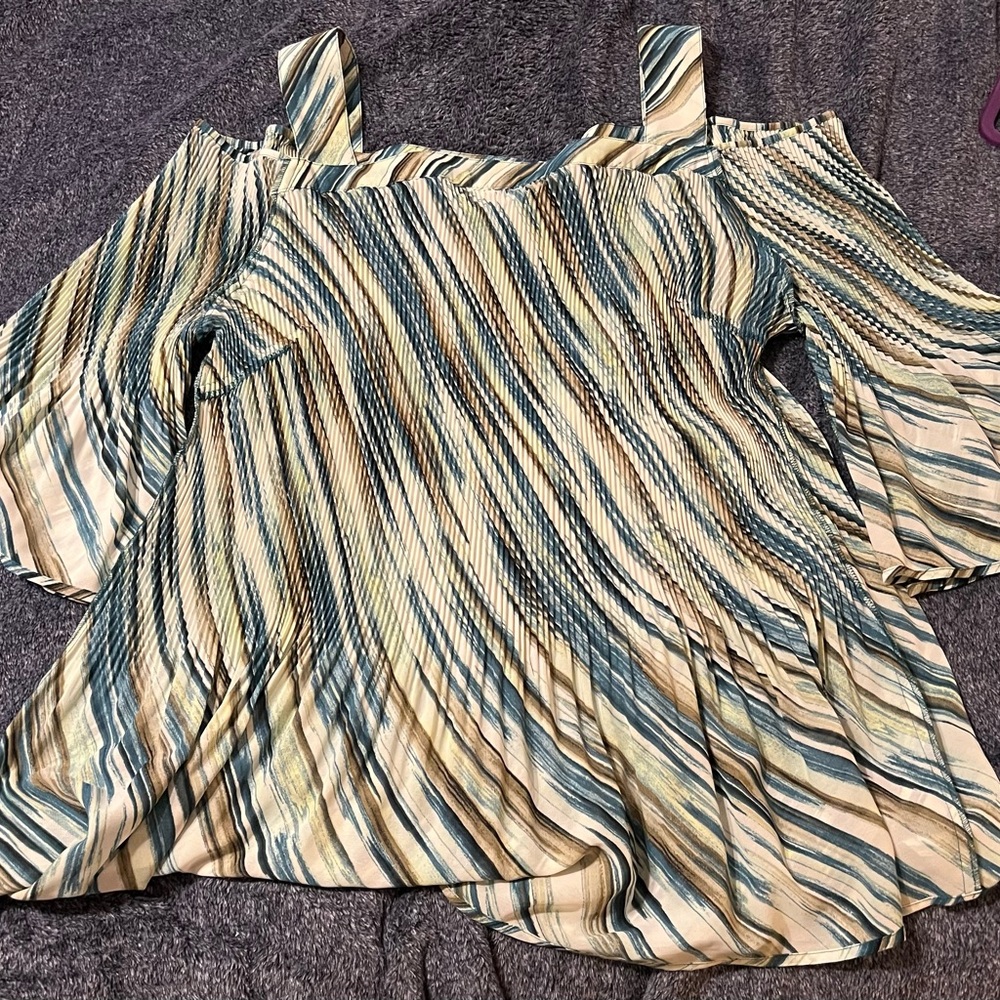 Striped Off-Shoulder Women's Top